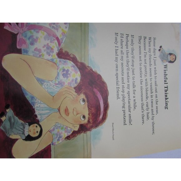 Wishful Thinking School Poster Pearl Bloch Segall 30262 Poetry VNTG - Picture 3 of 4